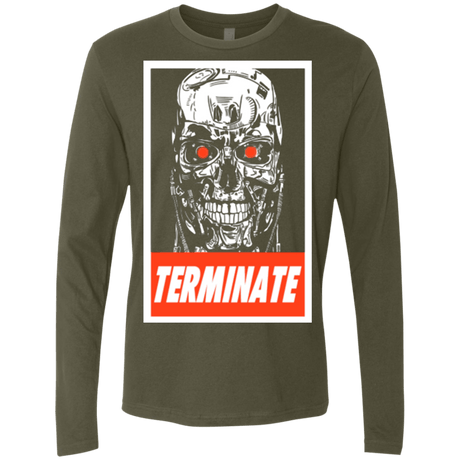T-Shirts Military Green / Small Terminate Men's Premium Long Sleeve