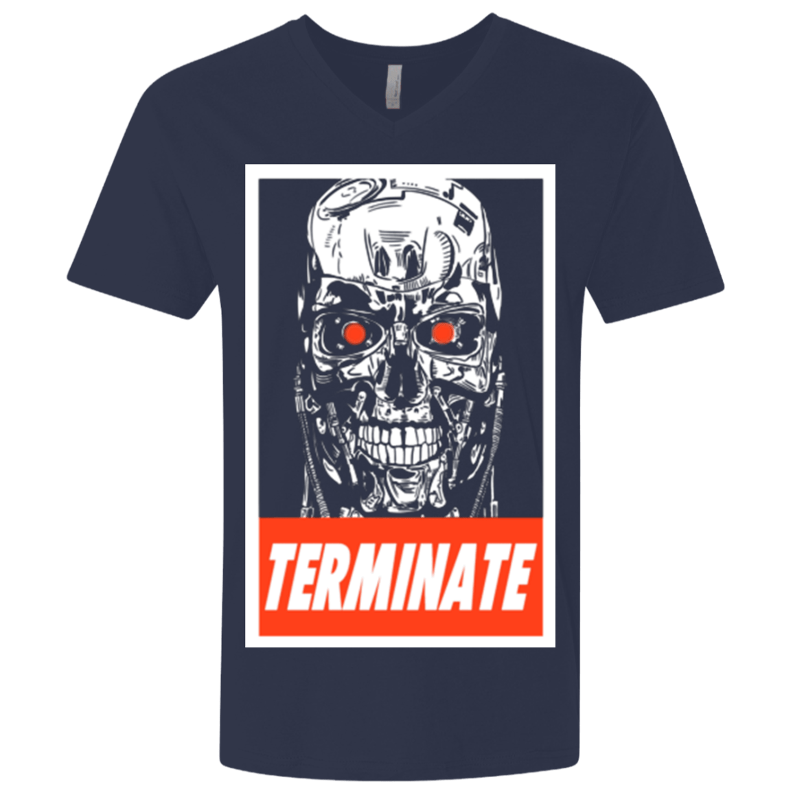 T-Shirts Midnight Navy / X-Small Terminate Men's Premium V-Neck