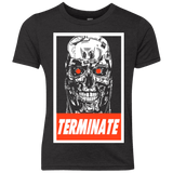 T-Shirts Vintage Black / YXS Terminate Youth Triblend T-Shirt