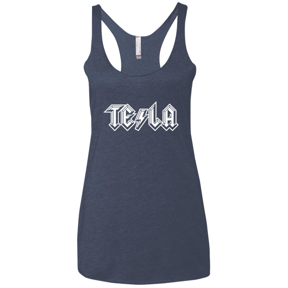 T-Shirts Vintage Navy / X-Small TESLA Women's Triblend Racerback Tank