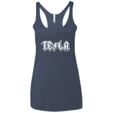 T-Shirts Vintage Navy / X-Small TESLA Women's Triblend Racerback Tank