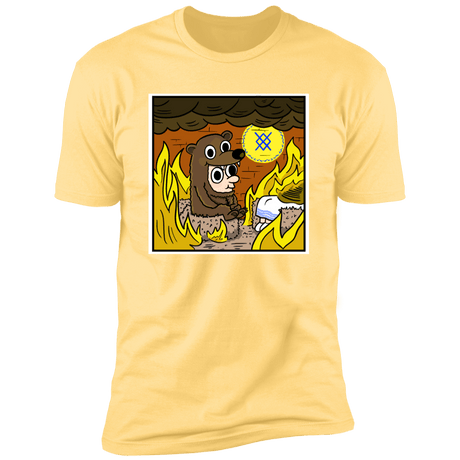 T-Shirts Banana Cream / S The Bear is Fine Men's Premium T-Shirt