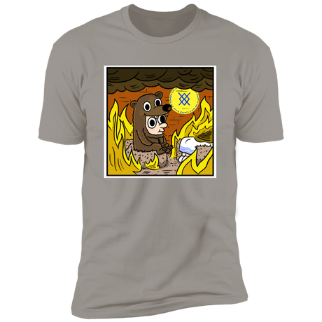 T-Shirts Light Grey / S The Bear is Fine Men's Premium T-Shirt