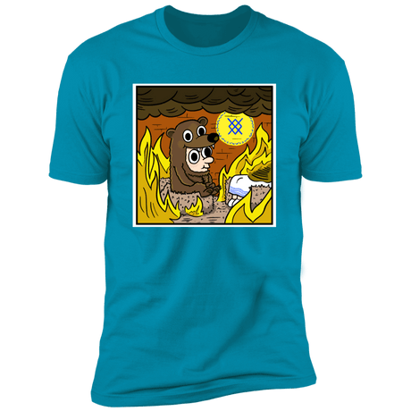 T-Shirts Turquoise / S The Bear is Fine Men's Premium T-Shirt