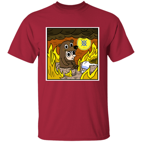 T-Shirts Cardinal / YXS The Bear is Fine Youth T-Shirt