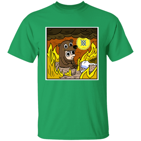 T-Shirts Irish Green / YXS The Bear is Fine Youth T-Shirt