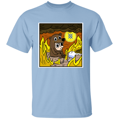 T-Shirts Light Blue / YXS The Bear is Fine Youth T-Shirt