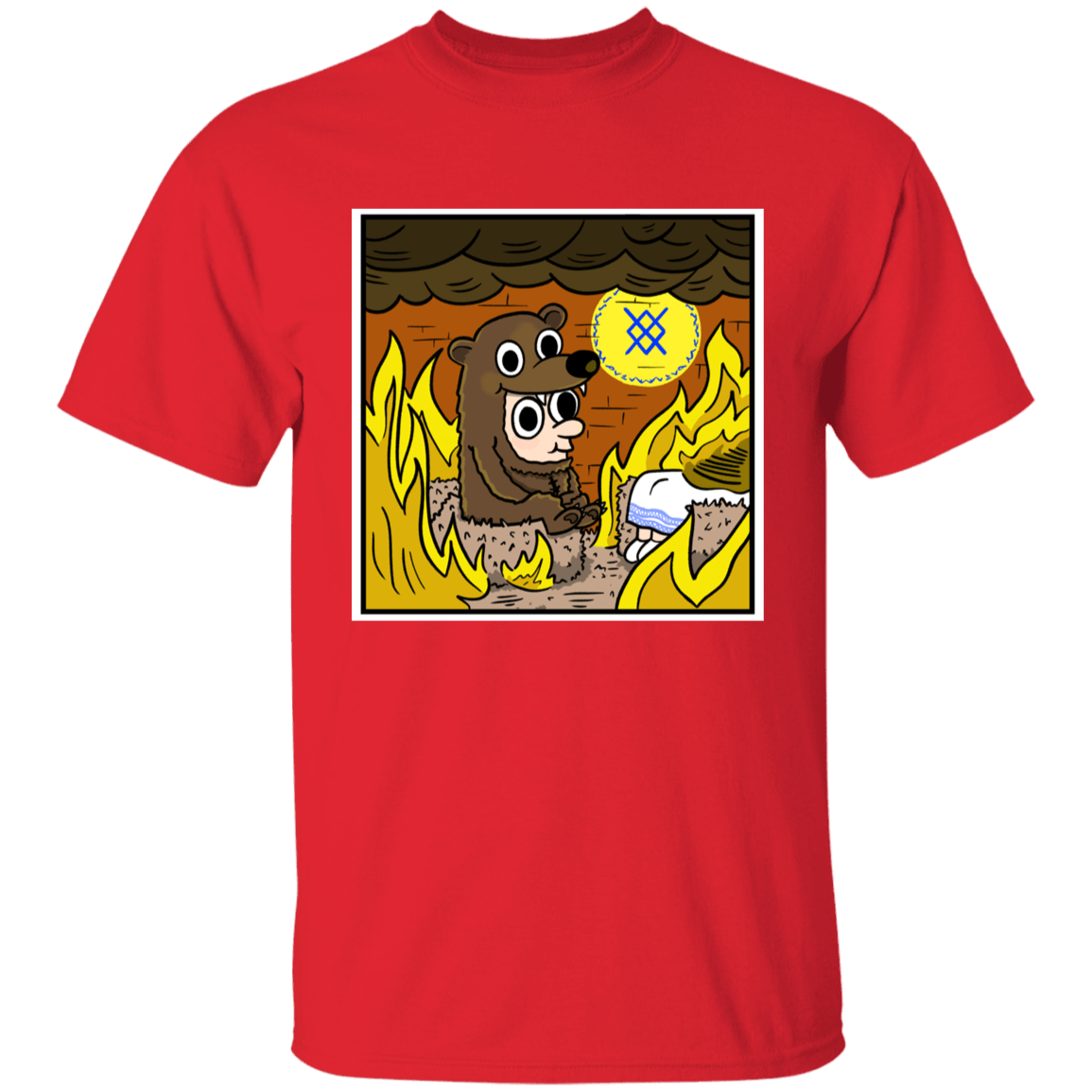 T-Shirts Red / YXS The Bear is Fine Youth T-Shirt