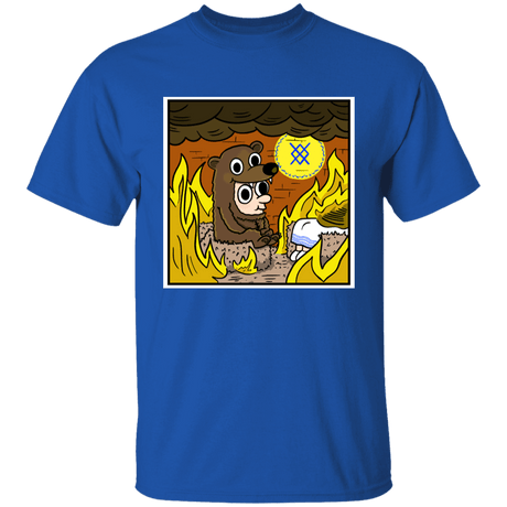 T-Shirts Royal / YXS The Bear is Fine Youth T-Shirt