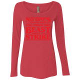 T-Shirts Vintage Red / Small The Beast Women's Triblend Long Sleeve Shirt