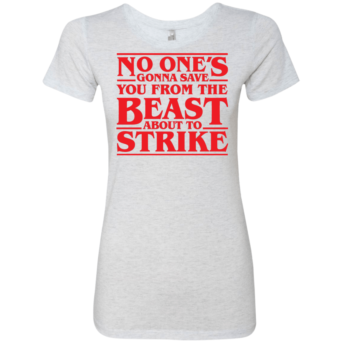 T-Shirts Heather White / Small The Beast Women's Triblend T-Shirt