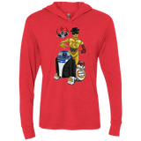 T-Shirts Vintage Red / X-Small The Beastie Droids Triblend Long Sleeve Hoodie Tee