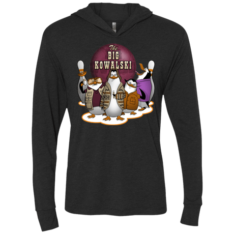 T-Shirts Vintage Black / X-Small The Big Kowalski Triblend Long Sleeve Hoodie Tee