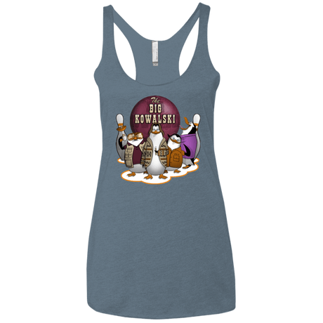 T-Shirts Indigo / X-Small The Big Kowalski Women's Triblend Racerback Tank