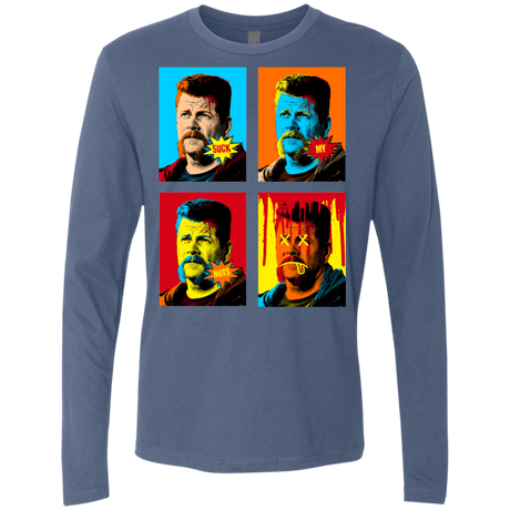 T-Shirts Indigo / Small The Champ Pop Men's Premium Long Sleeve