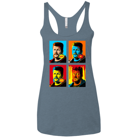 T-Shirts Indigo / X-Small The Champ Pop Women's Triblend Racerback Tank