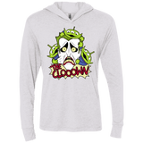 T-Shirts Heather White / X-Small The clooown Triblend Long Sleeve Hoodie Tee