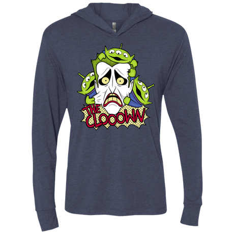 T-Shirts Vintage Navy / X-Small The clooown Triblend Long Sleeve Hoodie Tee