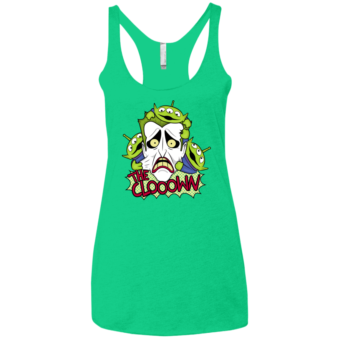 T-Shirts Envy / X-Small The clooown Women's Triblend Racerback Tank