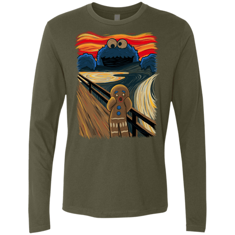 T-Shirts Military Green / Small The Cookie Muncher Men's Premium Long Sleeve