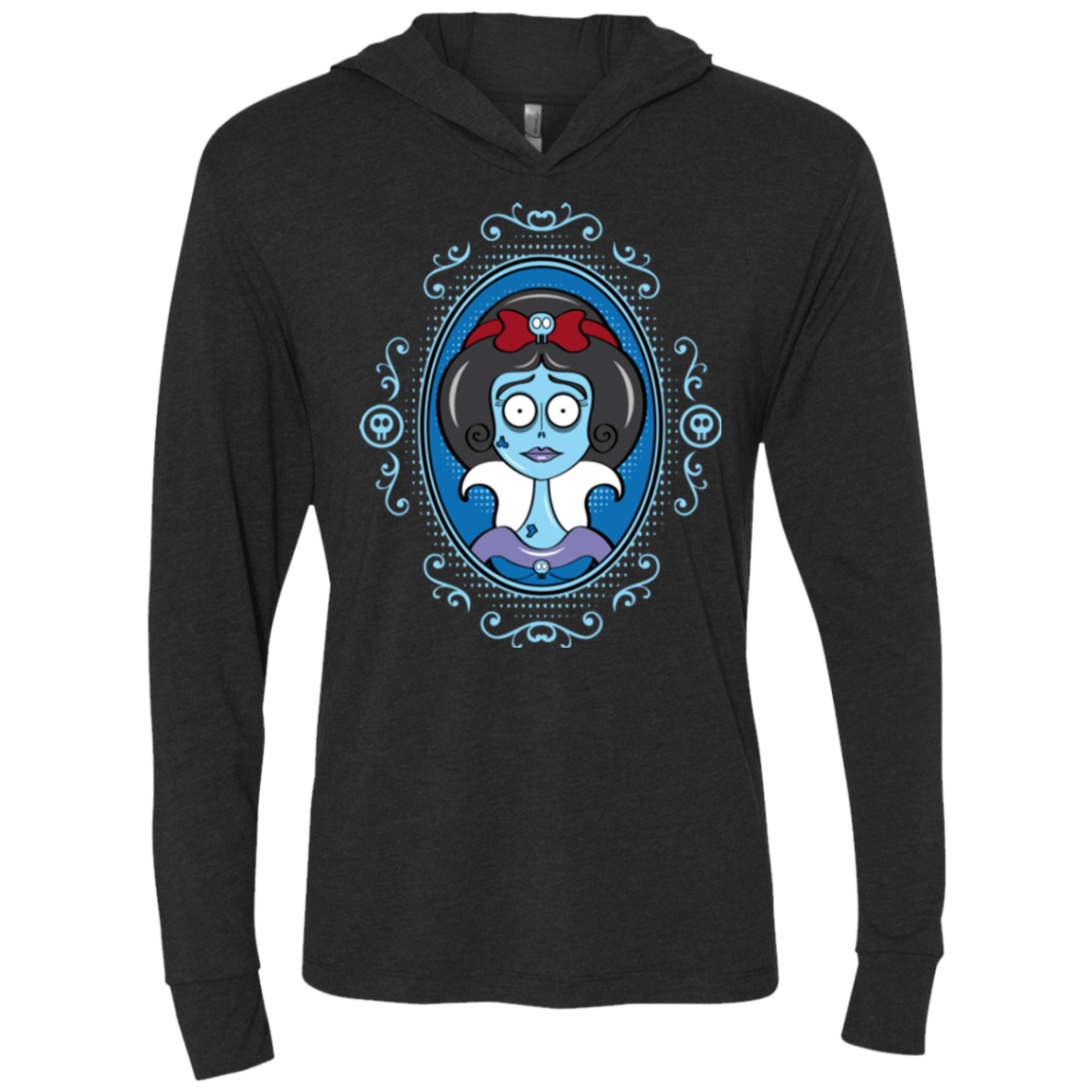 T-Shirts Vintage Black / X-Small The Corpse Beauty Triblend Long Sleeve Hoodie Tee