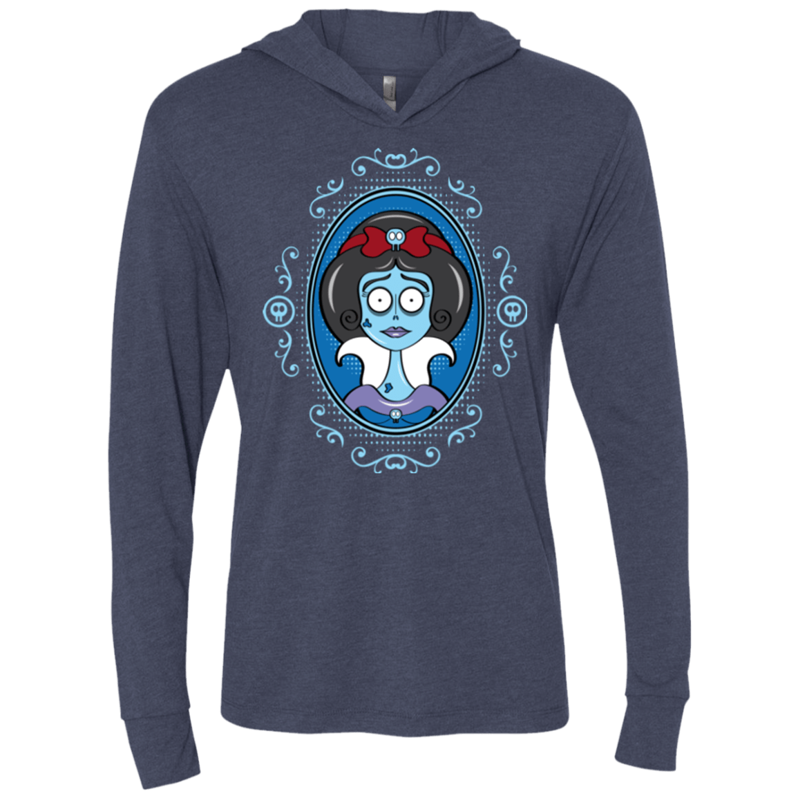 T-Shirts Vintage Navy / X-Small The Corpse Beauty Triblend Long Sleeve Hoodie Tee