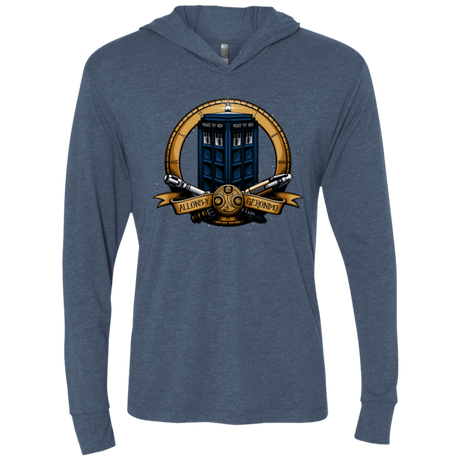 T-Shirts Indigo / X-Small The Day of the Doctor Triblend Long Sleeve Hoodie Tee