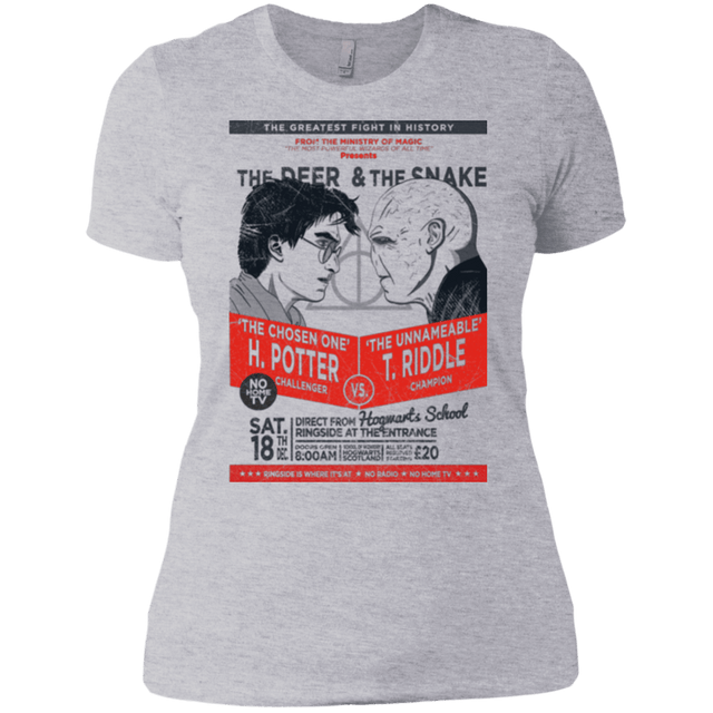 T-Shirts Heather Grey / X-Small The Deer vs The Snake Women's Premium T-Shirt