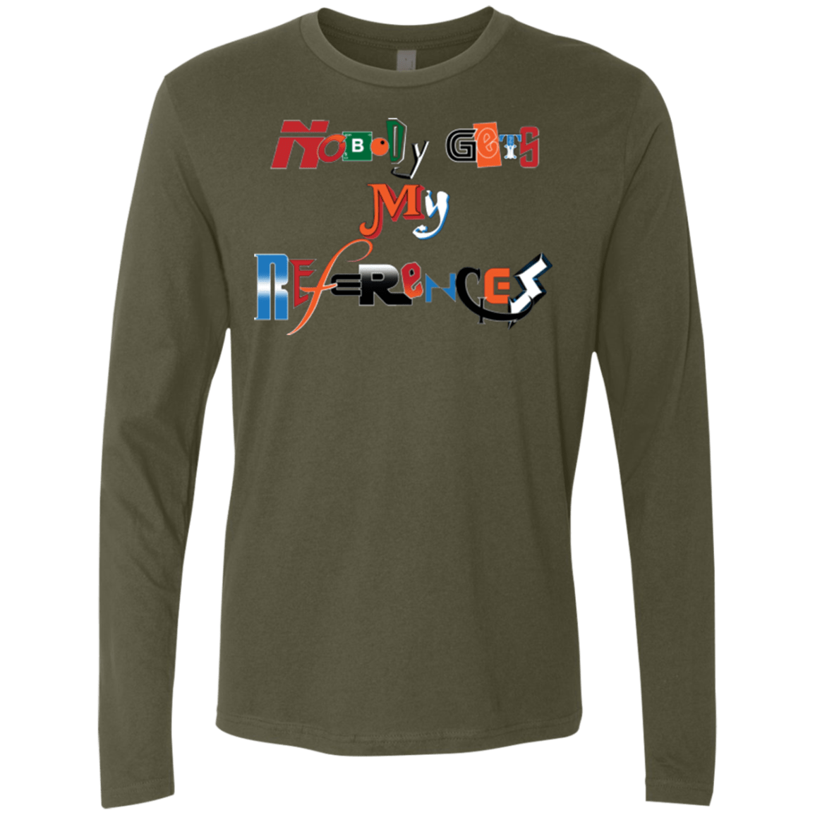 T-Shirts Military Green / Small The Enigma of a Fan Men's Premium Long Sleeve