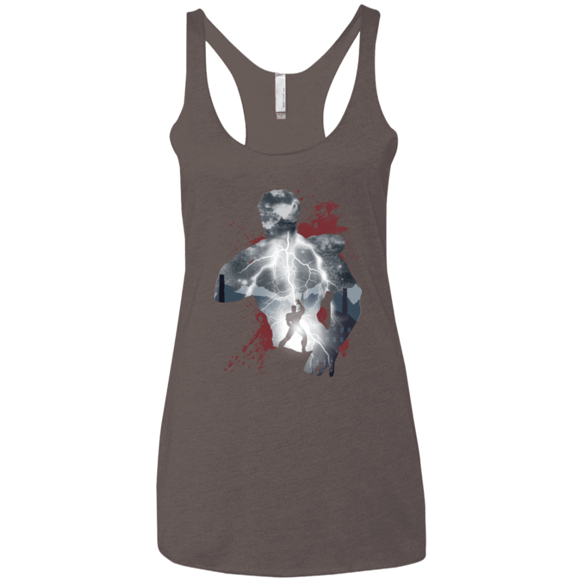 T-Shirts Macchiato / X-Small The Fist Women's Triblend Racerback Tank