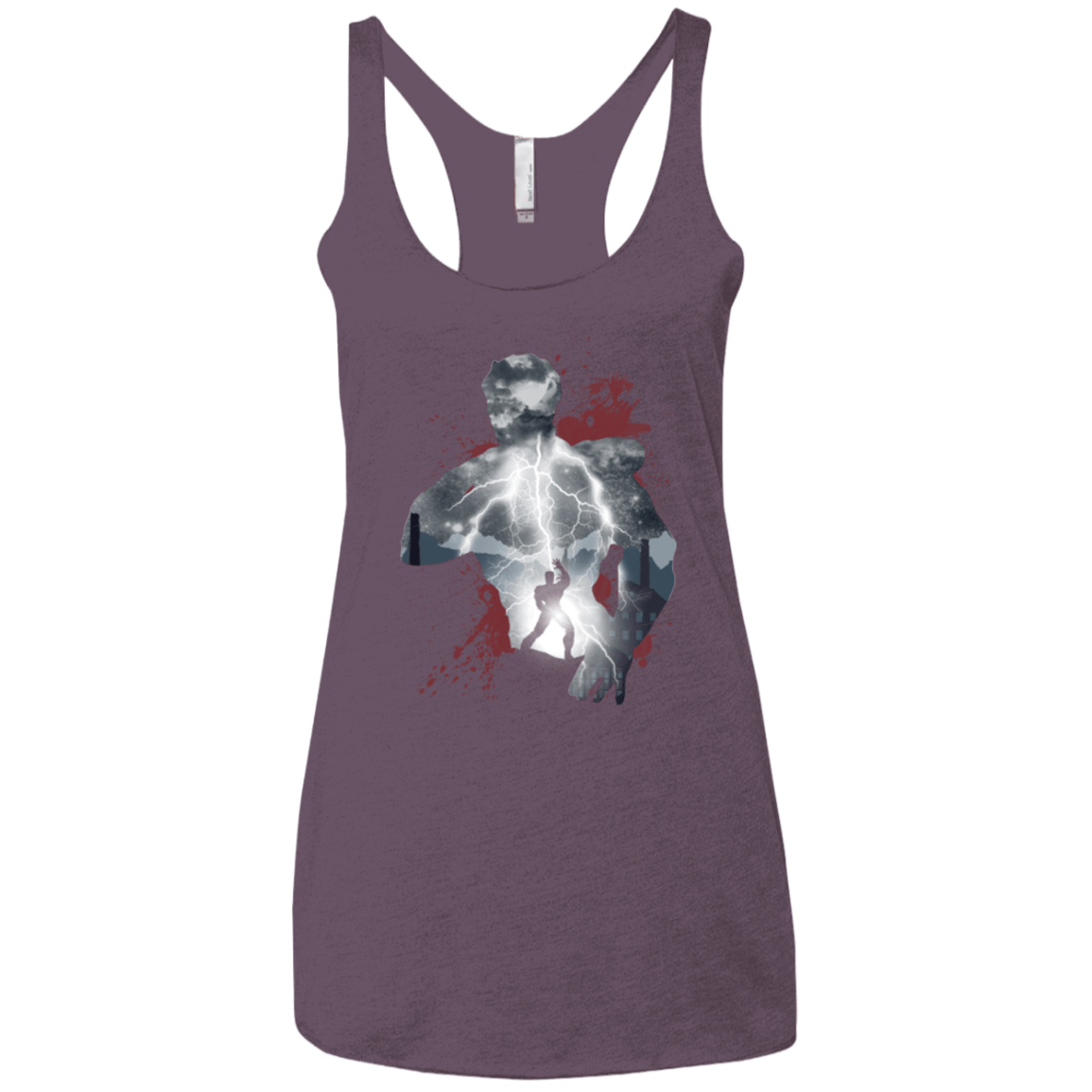 T-Shirts Vintage Purple / X-Small The Fist Women's Triblend Racerback Tank