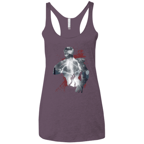 T-Shirts Vintage Purple / X-Small The Fist Women's Triblend Racerback Tank