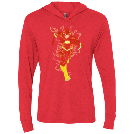 T-Shirts Vintage Red / X-Small The Flash Triblend Long Sleeve Hoodie Tee