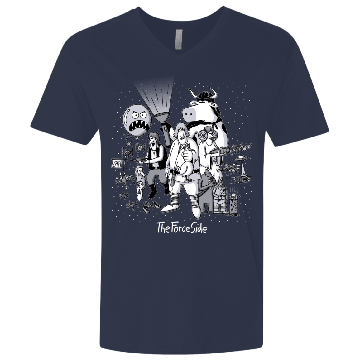 T-Shirts Midnight Navy / X-Small The Force Side Men's Premium V-Neck