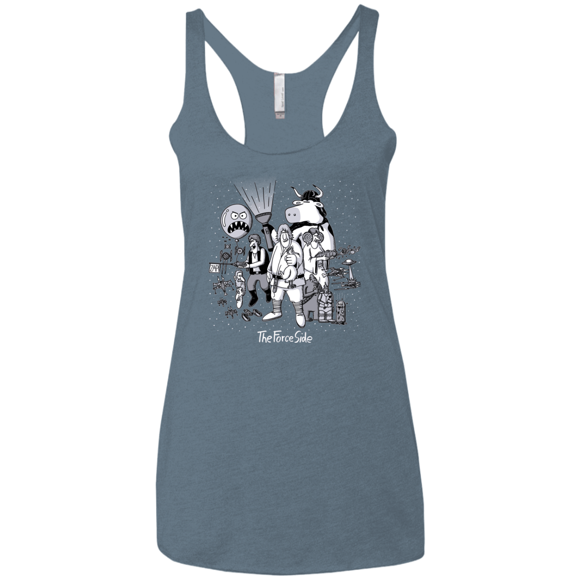 T-Shirts Indigo / X-Small The Force Side Women's Triblend Racerback Tank
