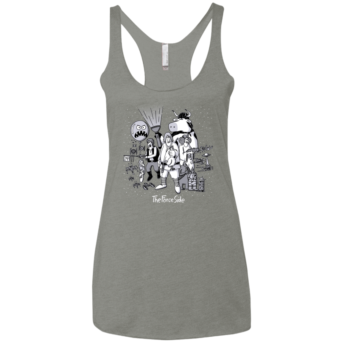 T-Shirts Venetian Grey / X-Small The Force Side Women's Triblend Racerback Tank