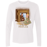 T-Shirts White / Small The Girl In The Fireplace Men's Premium Long Sleeve