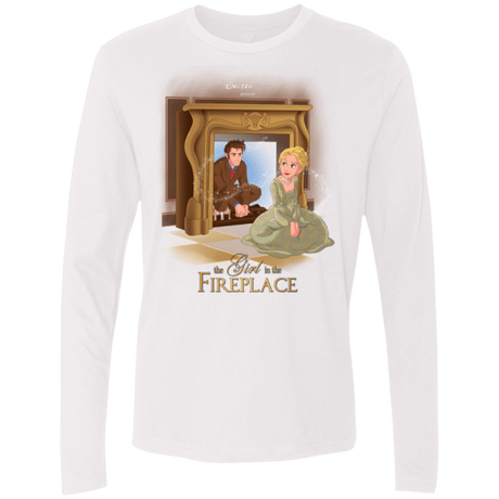 T-Shirts White / Small The Girl In The Fireplace Men's Premium Long Sleeve