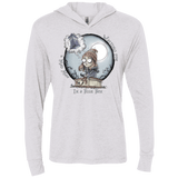 T-Shirts Heather White / X-Small The Girl Who Waited Triblend Long Sleeve Hoodie Tee