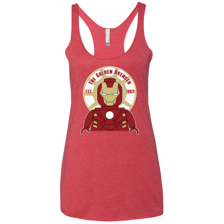 T-Shirts Vintage Red / X-Small The Golden Avenger Women's Triblend Racerback Tank