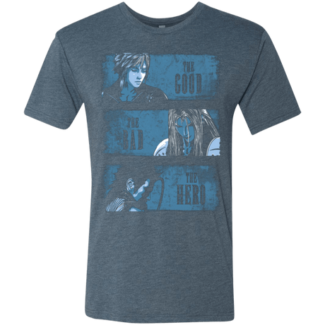 T-Shirts Indigo / Small The Good the Bad and the Hero Men's Triblend T-Shirt