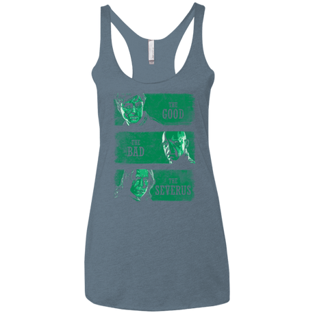 T-Shirts Indigo / X-Small The Good the Bad and the Severus Women's Triblend Racerback Tank