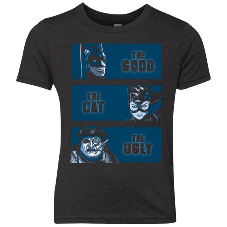 T-Shirts Vintage Black / YXS The Good the Cat and the Ugly Youth Triblend T-Shirt