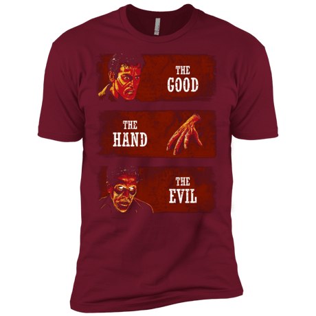 T-Shirts Cardinal / X-Small The Good the Hand and the Evil Men's Premium T-Shirt