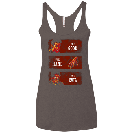 T-Shirts Macchiato / X-Small The Good the Hand and the Evil Women's Triblend Racerback Tank