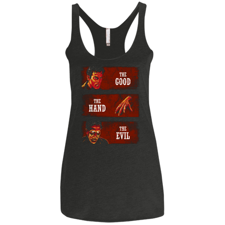 T-Shirts Vintage Black / X-Small The Good the Hand and the Evil Women's Triblend Racerback Tank