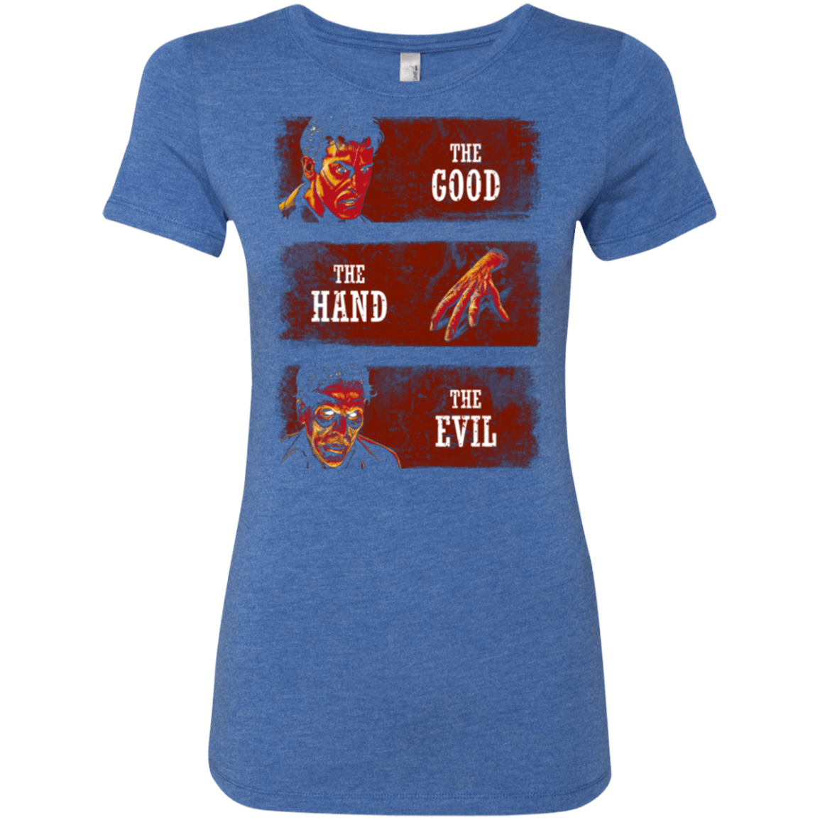 T-Shirts Vintage Royal / Small The Good the Hand and the Evil Women's Triblend T-Shirt