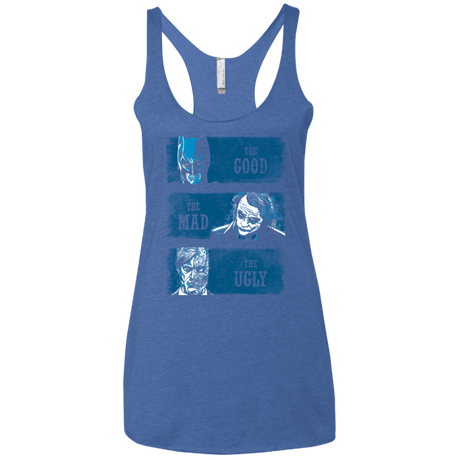 T-Shirts Vintage Royal / X-Small The Good the Mad and the Ugly Women's Triblend Racerback Tank