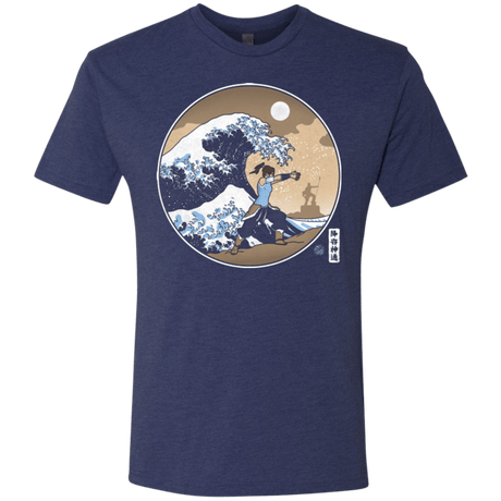 T-Shirts Vintage Navy / Small The Great Wave of Republic City Men's Triblend T-Shirt