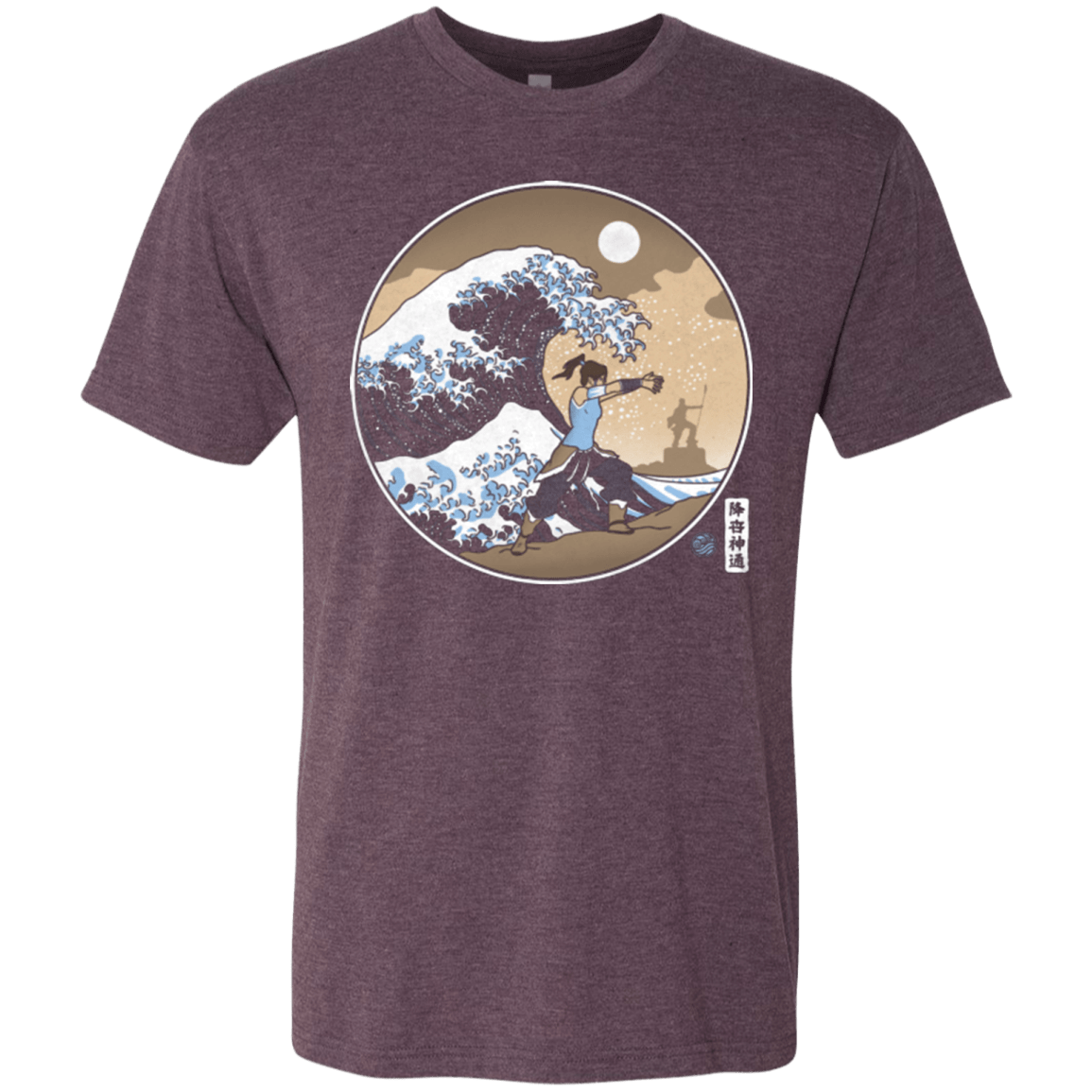 T-Shirts Vintage Purple / Small The Great Wave of Republic City Men's Triblend T-Shirt